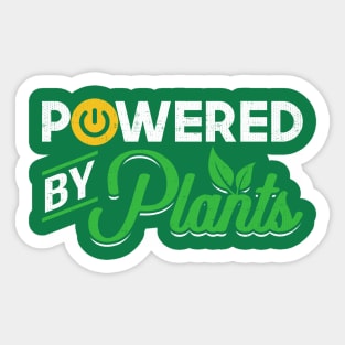 Powered By Plants Sticker